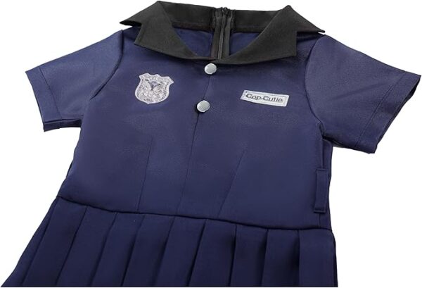 Career Day POLICE – Girls 6Pcs Police Costume for Kids - Image 4
