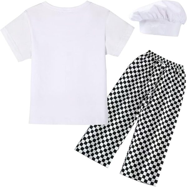 Career Day CHEF – BABY BOY GIRL 3PC short sleeve CHEF COSTUME - Image 2