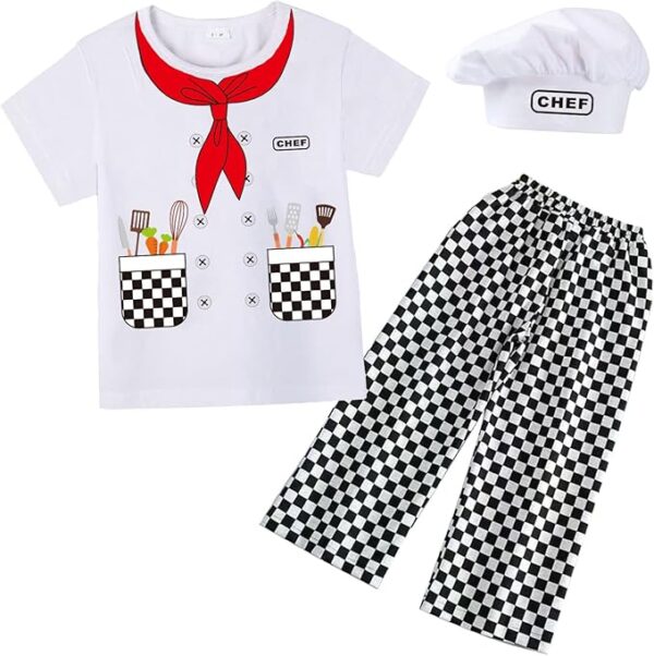 Career Day CHEF – BABY BOY GIRL 3PC short sleeve CHEF COSTUME