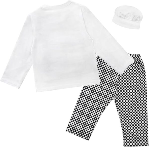 Career Day CHEF – BABY BOY GIRL 3PC Long sleeve CHEF COSTUME - Image 2