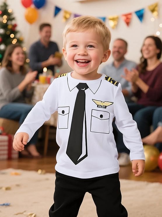 Career Day PILOT – BABY Boys and Toddlers' 3Pcs PILOT - Image 4
