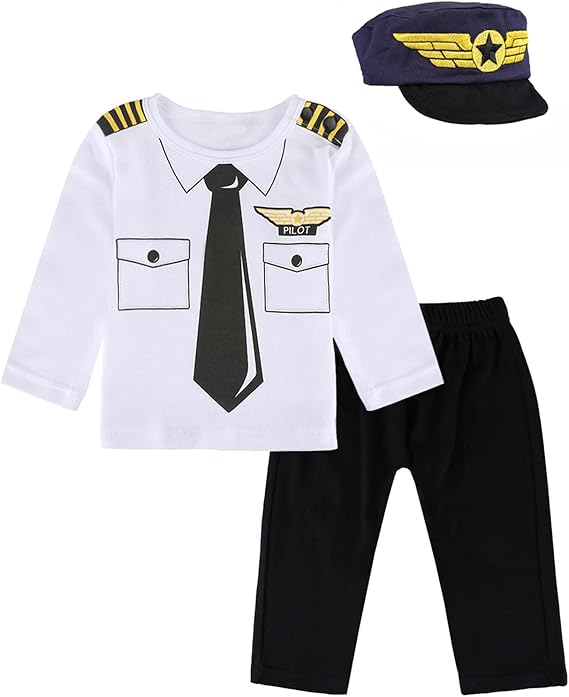 Career Day PILOT – BABY Boys and Toddlers' 3Pcs PILOT