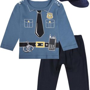 Career Day POLICE – BABY Boys and Toddlers' 3Pcs POLICE SIZE: 12-18 MONTHS