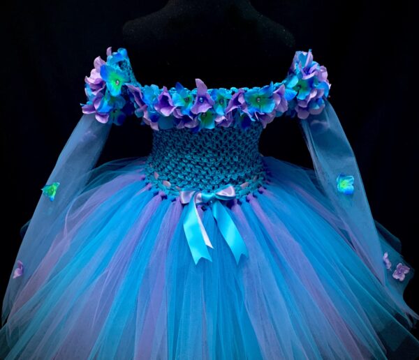 CUSTOM MADE Girls Tutu Gown- Elegant Flower Girl Tutu Gown SIZE: FITS 3-4YRS - Image 3