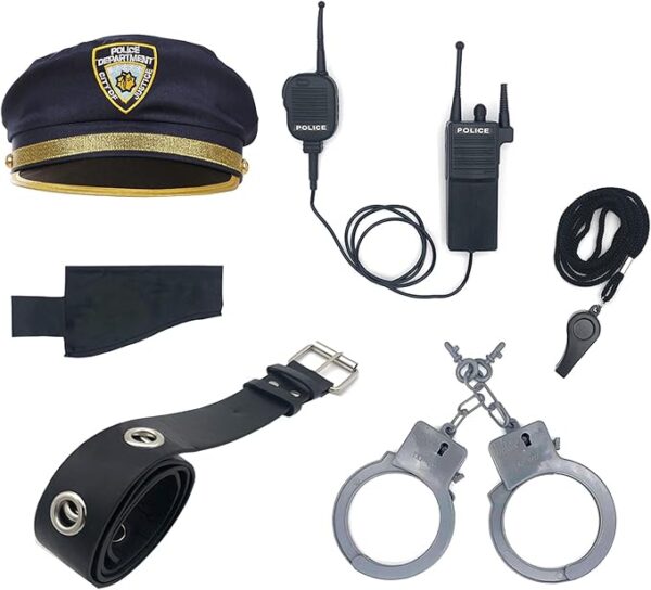 Career Day POLICE - Kids Police Cop Costume for Boys DK BLUE Police Officer Costume - Image 3
