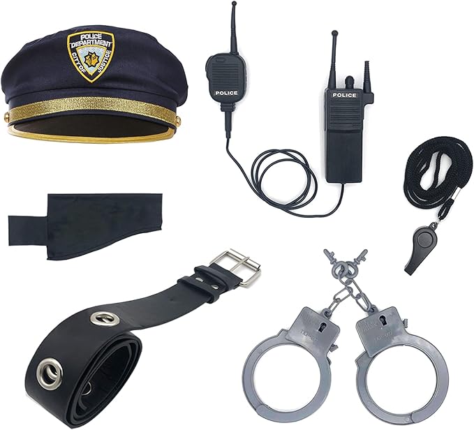 Career Day POLICE - Kids Police Cop Costume for Boys DK BLUE Police Officer Costume - Image 3