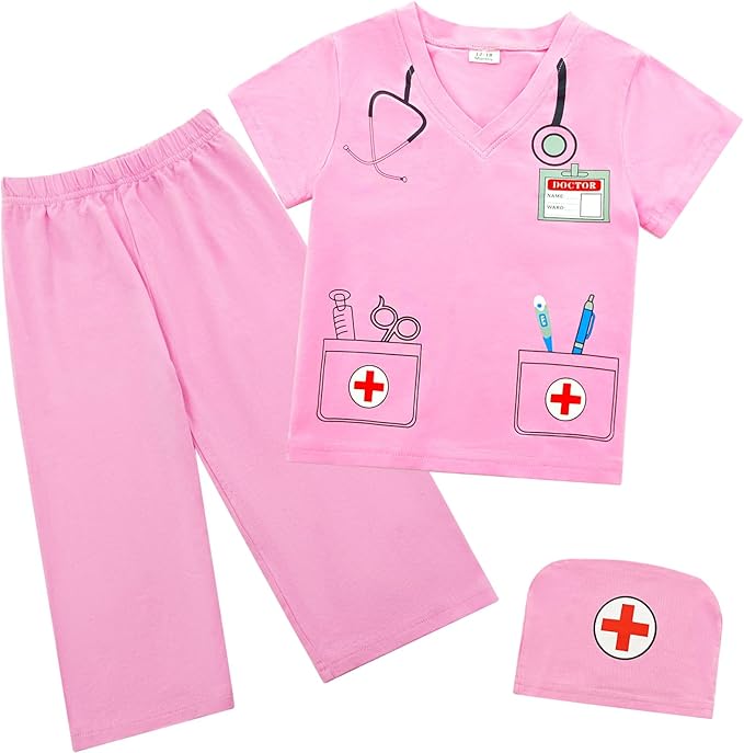 Career Day DOCTOR – Baby Pink DOCTOR Uniform with Hat