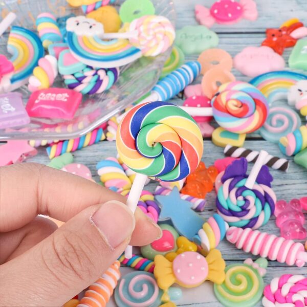 Candy Charms - 120pcs Slime Charms Resin Fake Candy Charms - Image 6