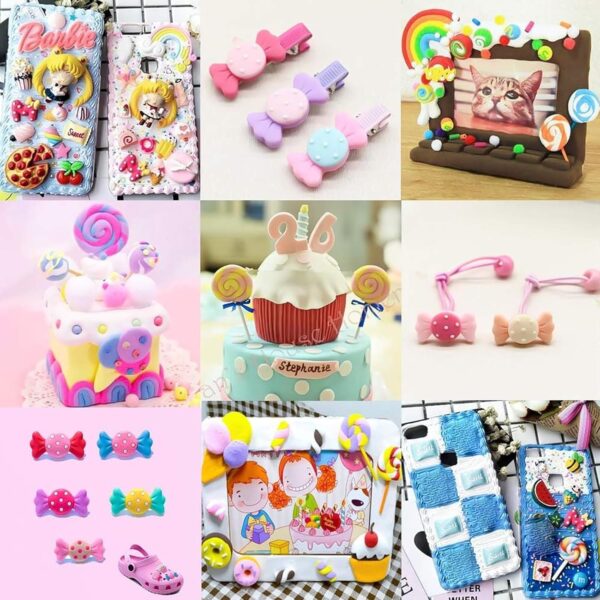Candy Charms - 120pcs Slime Charms Resin Fake Candy Charms - Image 3