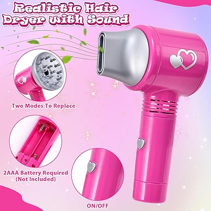 Career Day Hair Stylist - CHILD 49pc Beauty Hair Stylist Kit 3-10yrs - Image 5