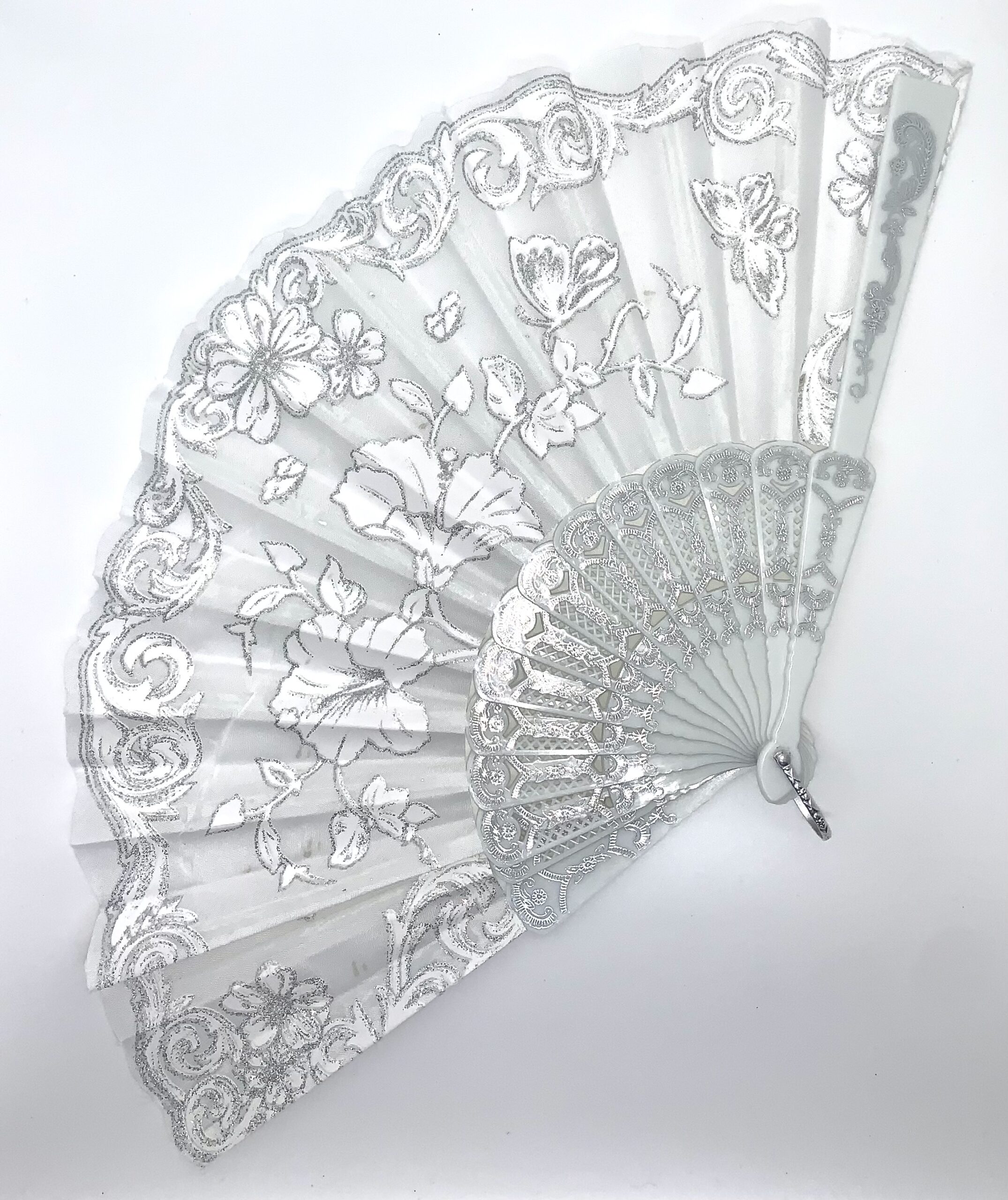 Folding Fan Black and White Novelty Hand Fans - Image 4