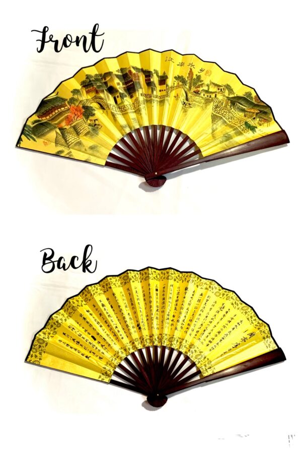 Folding Fan 33cm Clacking Large Wooden Fans - Image 2