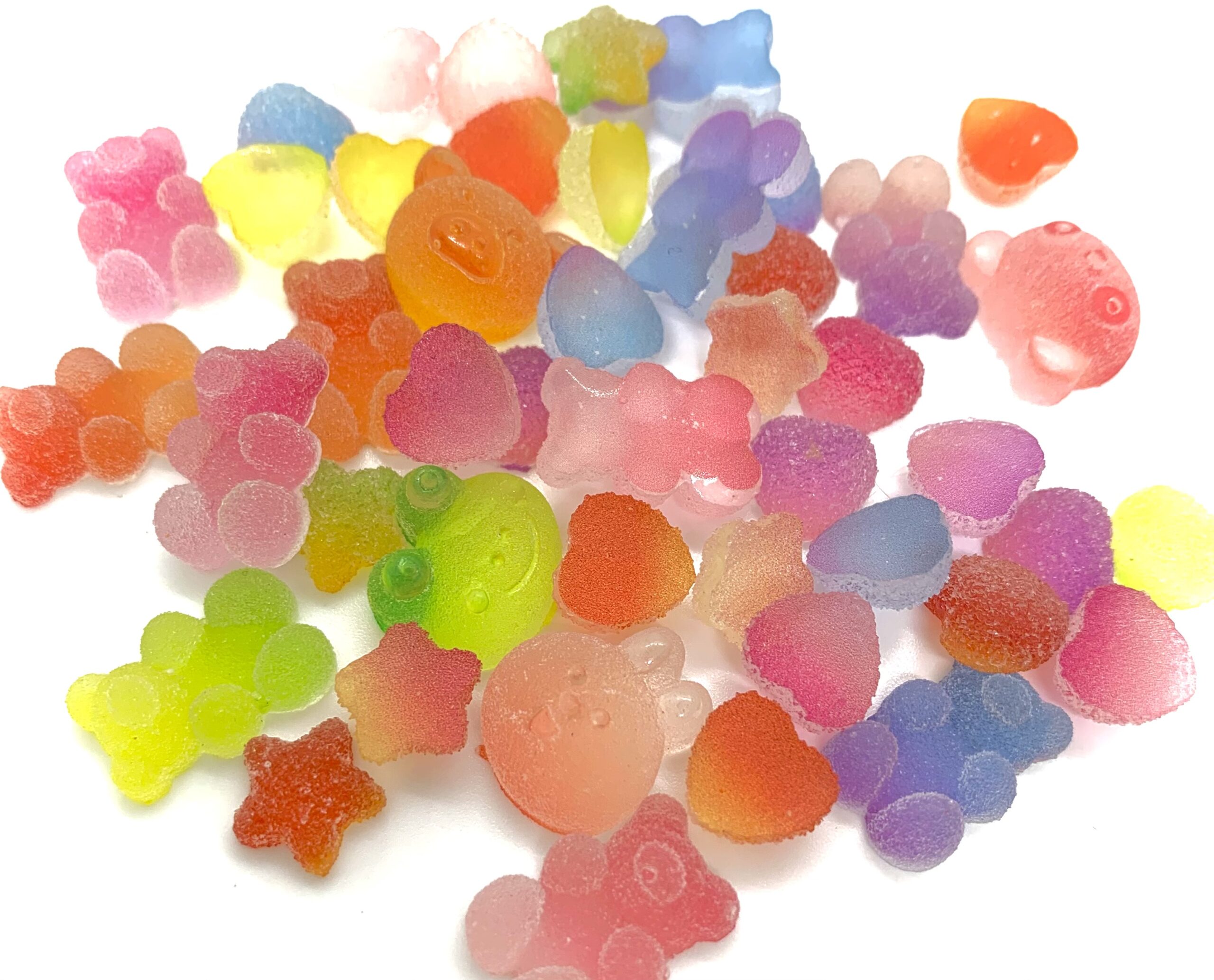 Candy Charms - 44pcs Cute Mini Flatback Resin Slime Charms