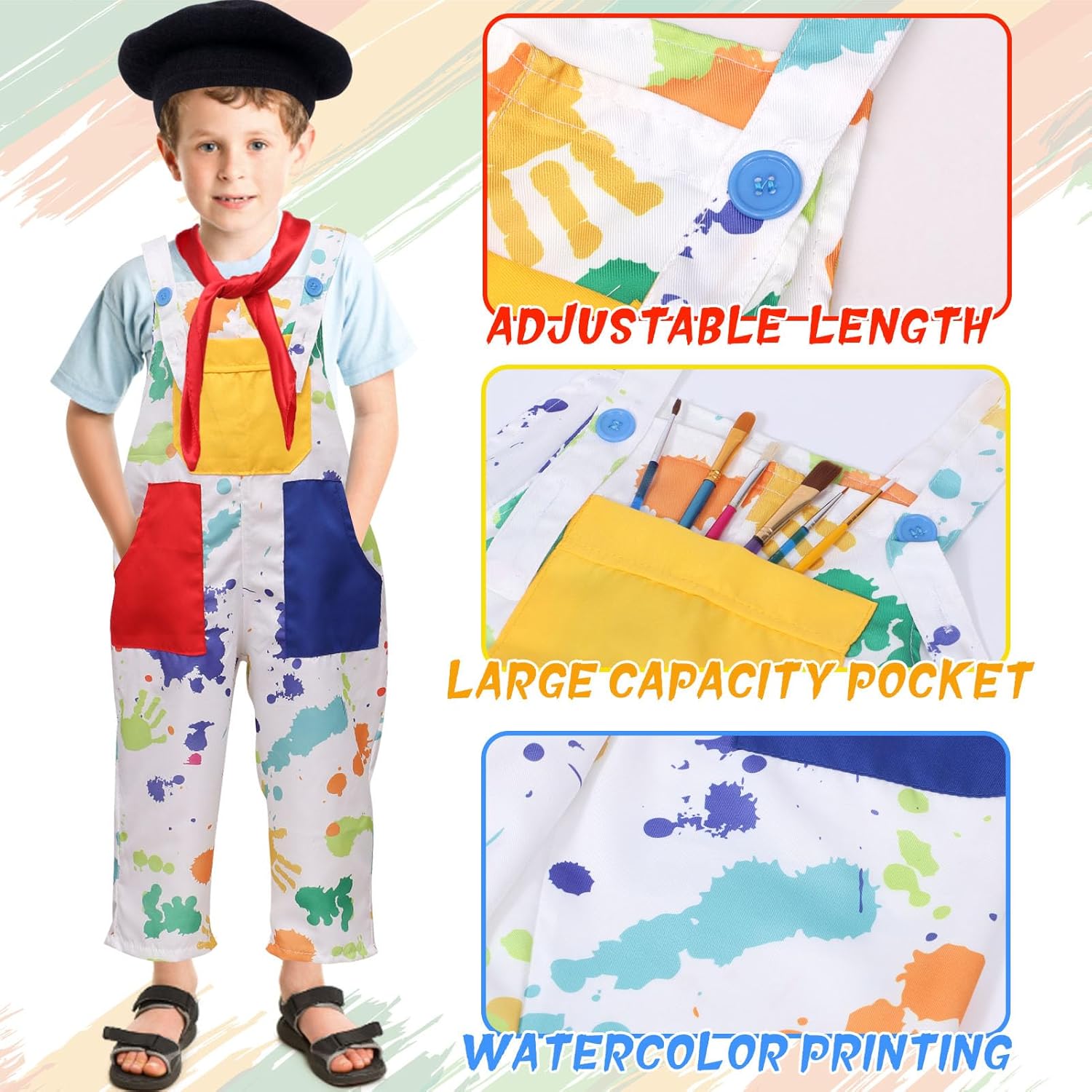 Career Day ARTISTE – Kids Deluxe Artist Costume Set - Image 2
