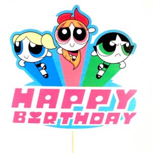 CUSTOM MADE Power Puff Cake Topper