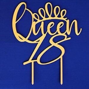CUSTOM MADE Queen 18 Cake Topper