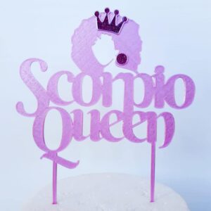 CUSTOM MADE Scorpio Queen Pink Cake Topper