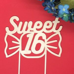 CUSTOM MADE Sweet 16 Cake Topper