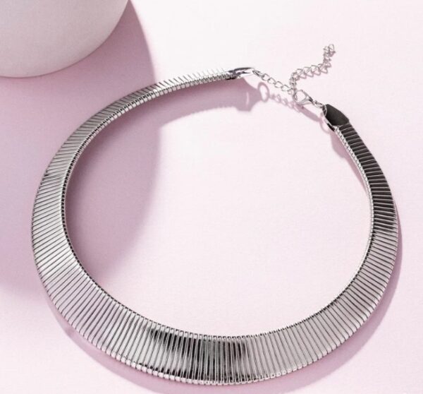 Necklace Set - Fringe Formal - Silver - Image 3