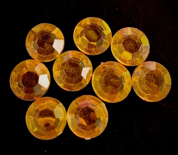 12mm Round Acrylic Rhinestones – 10pc No-Sew Rhinestones - Image 4