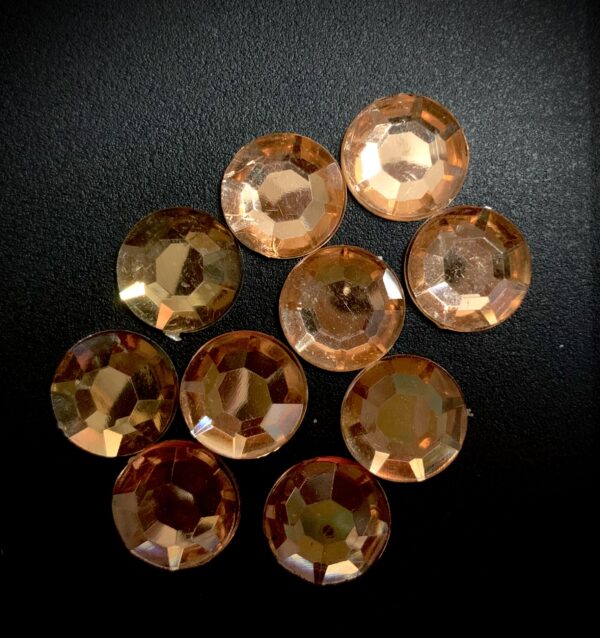 12mm Round Acrylic Rhinestones – 10pc No-Sew Rhinestones - Image 6