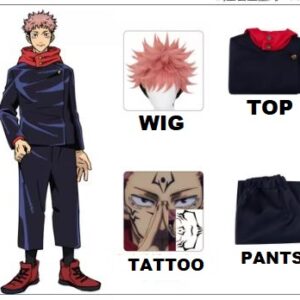ADULT Anime JUJUTSU KAISEN – Yuji Itadori DELUXE Cosplay costume