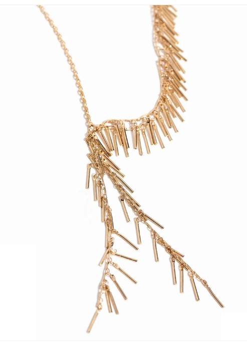 Necklace Set - Linear Leap - Gold - Image 3