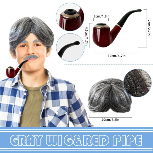 Old Man Costume Kit - 8PCS - Image 3