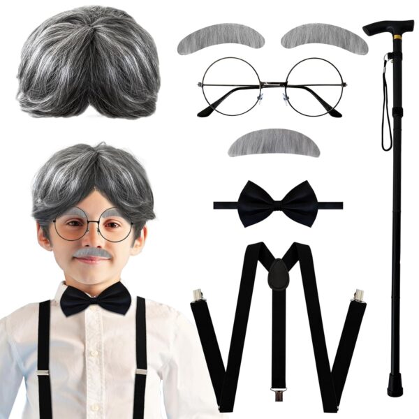 Old Man Costume Kit - 8PCS