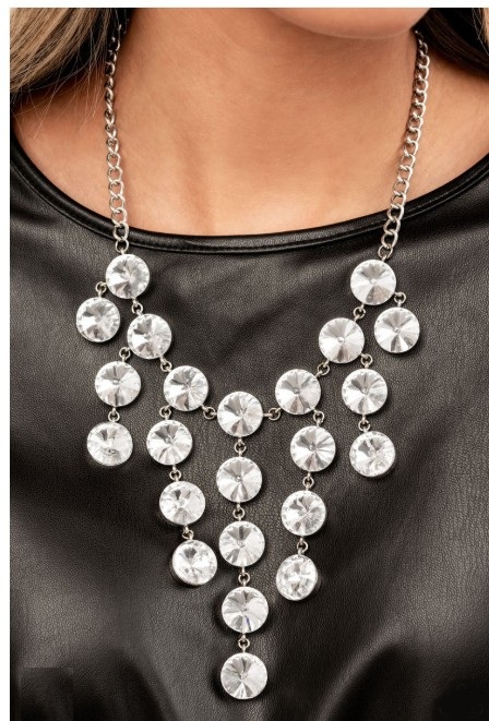 Necklace Set - Spotlight Stunner - White - Image 5