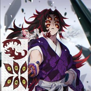 ANIME Flash Tattoo - DEMON SLAYER - Kokushibo Upper moon eyes Tattoo