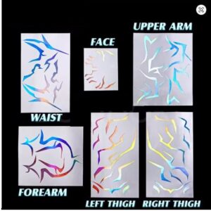 ANIME Flash Tattoo - HOLOGRAPHIC Rumi Cosplay Tattoo KPOP Demon Hunters