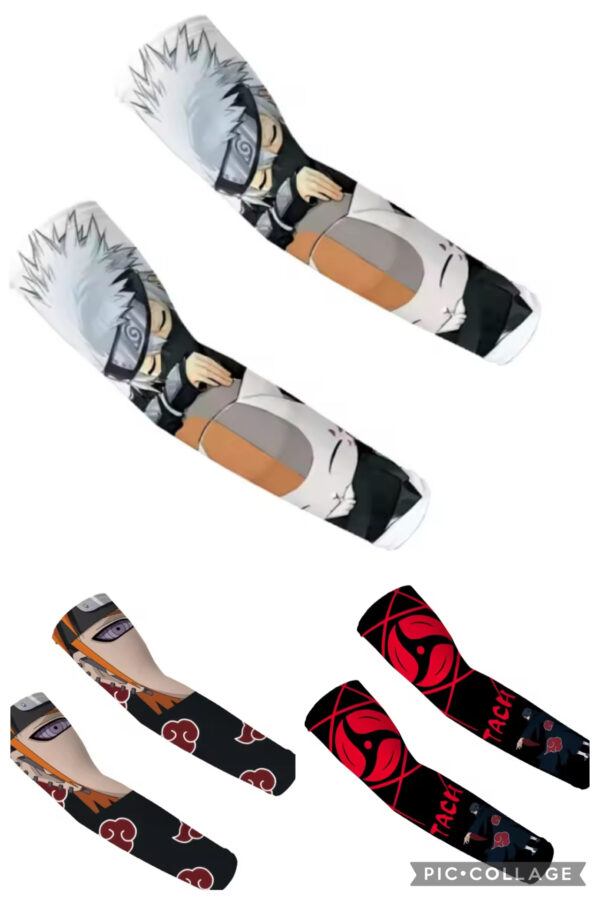 Temporary Tattoo Arm Sunscreen Sleeves 2pc - NARUTO ANIME ARM SLEEVES