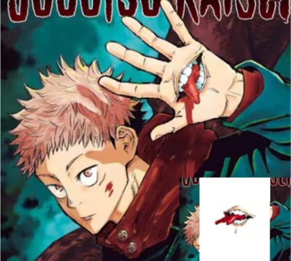 ANIME Flash Tattoo - JUJUTSU KAISEN Yuji Itadori - HAND TATTOO