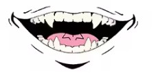 ANIME Flash Tattoo - JUJUTSU KAISEN-Yuji Itadori - MOUTH TATTOO - Image 2