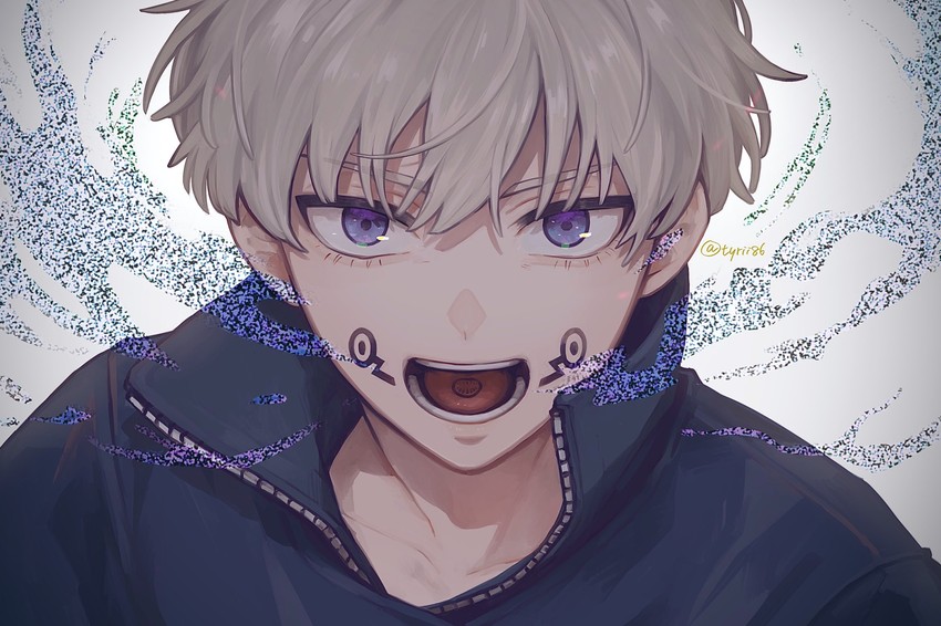 ANIME Flash Tattoo - JUJUTSU KAISEN Toge Inumaki FACIAL TATTOOS - Image 3