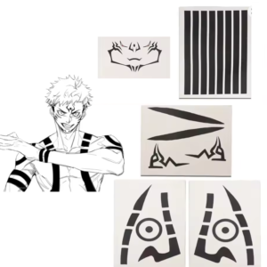 ANIME Flash Tattoo - JUJUTSU KAISEN - Ryomen Sukuna body tattoos