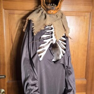 HALLOWEEN DECORATION - 6ft Motion activated Scary Long Pumpkin Head