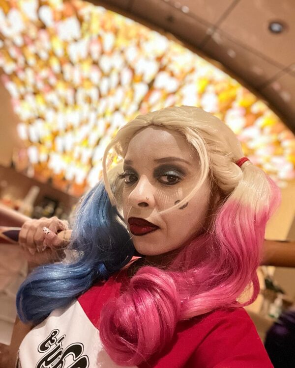 Harley Quinn Wig - BLUE-PINK - Image 5