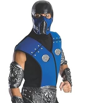 SUPERHERO - Men's Mortal Kombat Sub Zero Adult Costume - SIZE Men's Standard