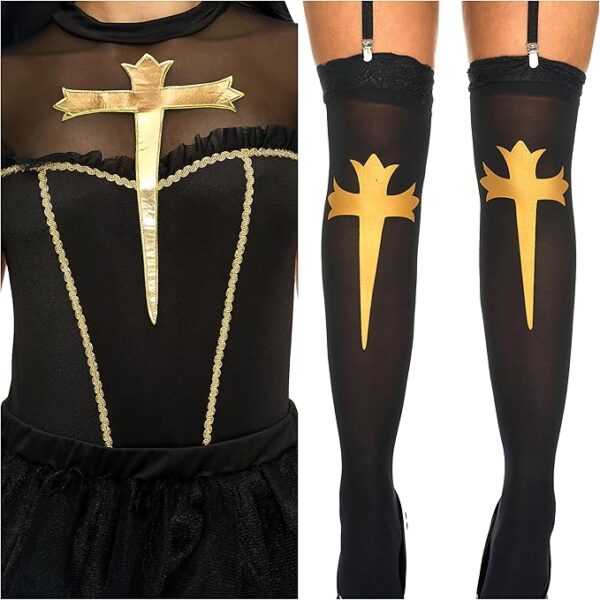 HALLOWEEN - Women's - Adult Sexy Nun Costume - Image 3