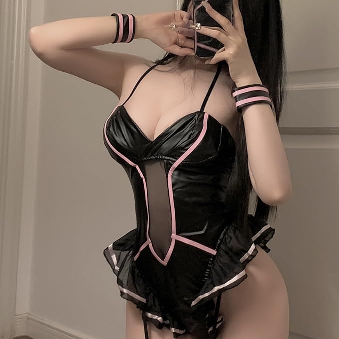 SEXY BUNNY - Womens Sexy Bunny Lingerie Costume SIZE MEDIUM - Image 3