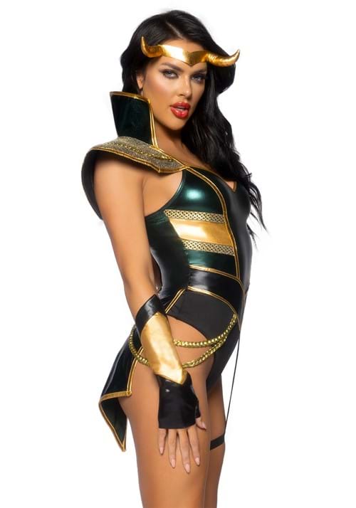 SUPER VILLIAN - Women's Sexy Trickster Costume SIZE: MEDIUM - Image 2