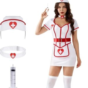SEXY NURSE - Women's Cardiac Arrest Nurse Costume - WHITE