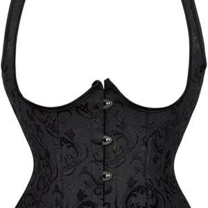 CORSET TOP - BLACK UNDERBUST CORSET SIZE SMALL