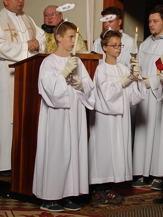 CHRISTMAS/NATIVITY COSTUMES - Kids Angel Costume with Halo - Image 2