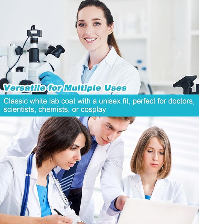 Career Day DOCTOR – Adult Lab Coat for Men & Women, Doctor Costume - Image 2