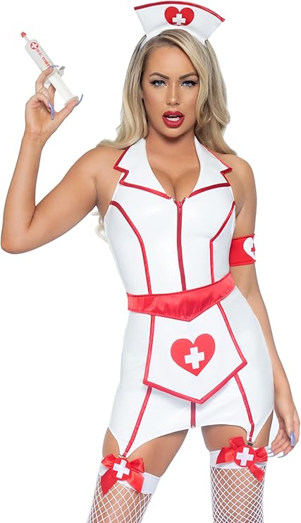 SEXY NURSE - Women's 4 Pc ER Hottie Nurse Costume - Image 2