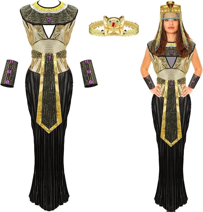 EGYPTIAN - Golden Queen Women's Egyptian Costume (ONE SIZE)