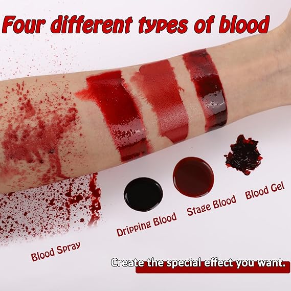 FAKE BLOOD - Halloween Special Effects Fake Blood Makeup - Image 5
